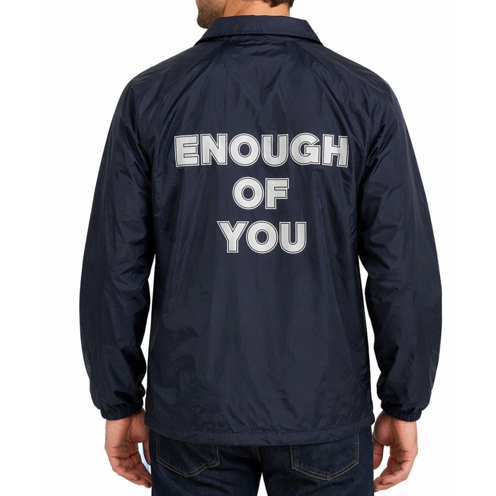 Anti Social Social Club Mens S Navy‎ Enough Of You Coaches Jacket